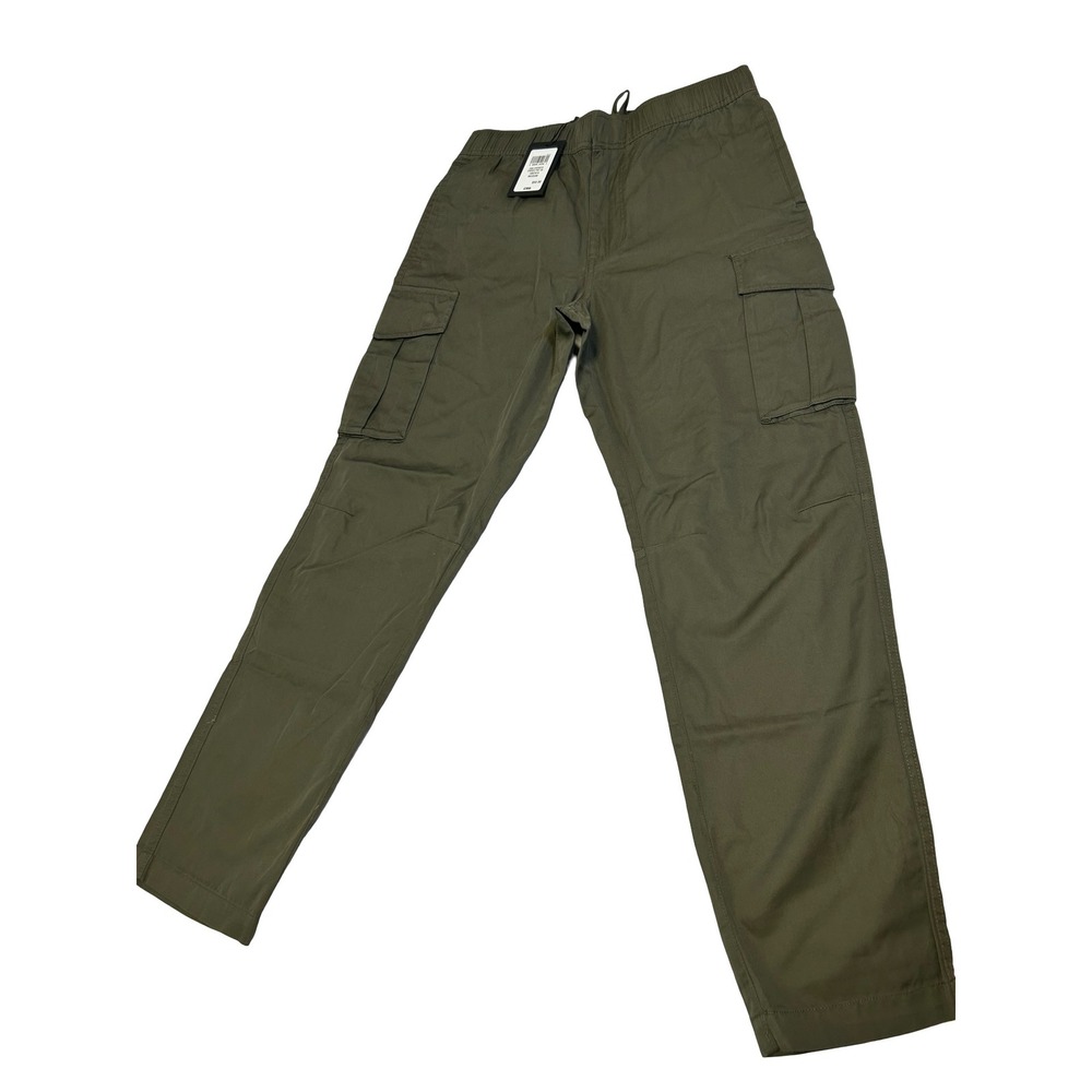 CSG Everett Tapered Standard Fit Cargo Pants Olive Green Sz M NWT